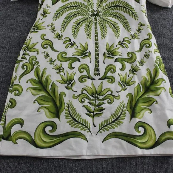 Farm Rio Dress Womens Small Milani Printed Linen Mini Tropical Boho Chic Playful - Picture 6 of 15